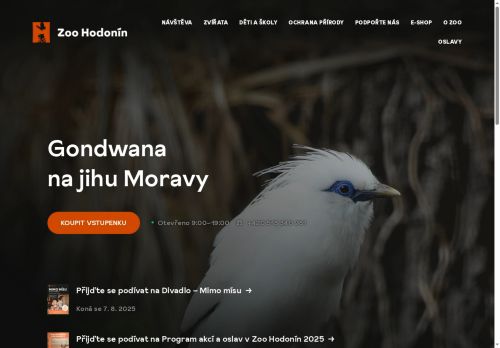 Zobrazit webové stránky Zoo Hodonín