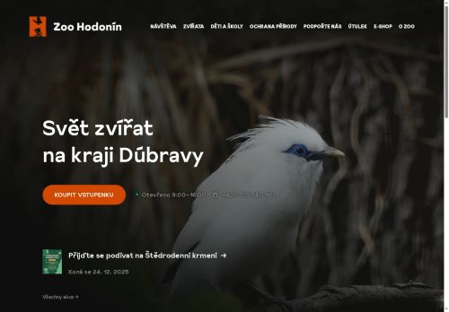 Zobrazit webové stránky Zoo Hodonín