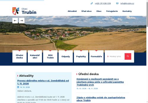 Zobrazit webové stránky Obecní úřad Trubín