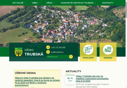 Zobrazit webové stránky Obecní úřad Trubská