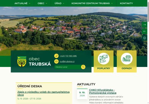 Zobrazit webové stránky Obecní úřad Trubská