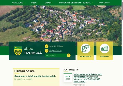Zobrazit webové stránky Obecní úřad Trubská