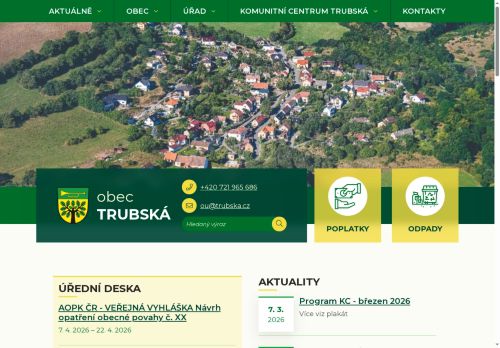 Zobrazit webové stránky Obecní úřad Trubská