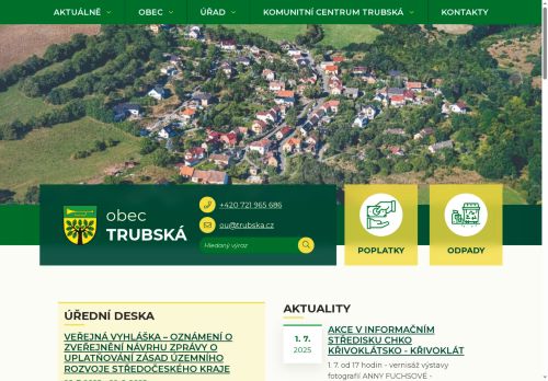 Zobrazit webové stránky Obecní úřad Trubská