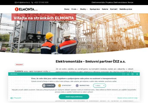 ELMONTA s.r.o. nabízí práci na pozici Montéři a opraváři silnoproudých elektrických vedení v obci Plazy