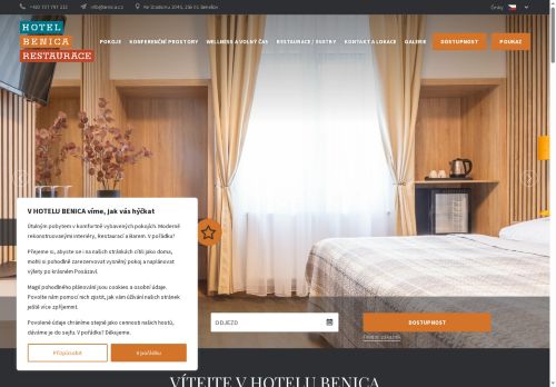Webové stránky BENICA s.r.o., Benešov