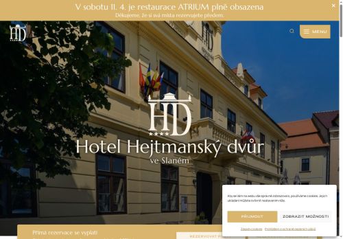 Zobrazit webové stránky Hotel Hejtmanský dvůr