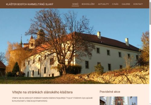 Zobrazit webové stránky Klášter bosých karmelitánů ve Slaném