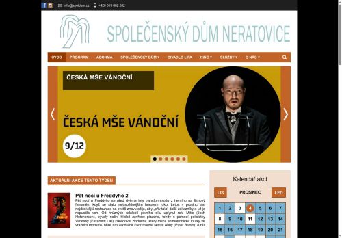 Zobrazit webové stránky Společenský dům Neratovice