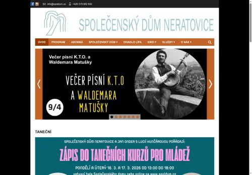 Zobrazit webové stránky Společenský dům Neratovice