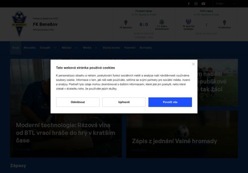 Zobrazit webové stránky SK Benešov