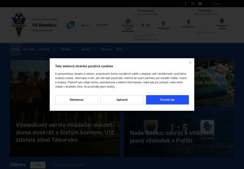 Zobrazit webové stránky SK Benešov