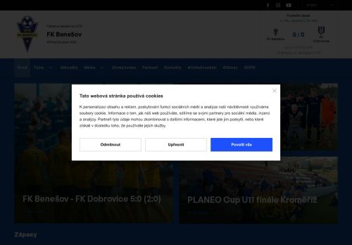 Zobrazit webové stránky SK Benešov
