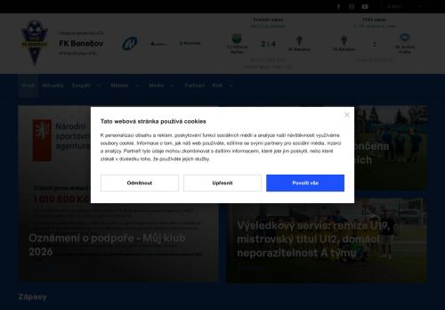 Zobrazit webové stránky SK Benešov