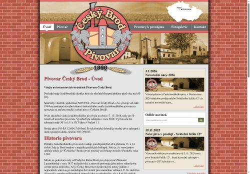 Zobrazit webové stránky Pivovar Český Brod