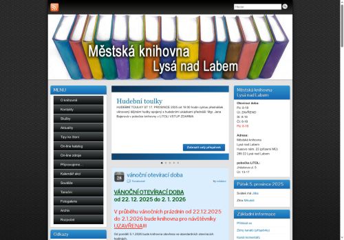 Zobrazit webové stránky Knihovna Lysá nad Labem
