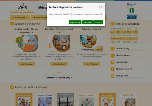 Zobrazit webové stránky Městská knihovna Český Brod