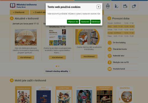 Zobrazit webové stránky Městská knihovna Český Brod