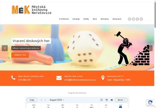 Zobrazit webové stránky Městská knihovna Neratovice