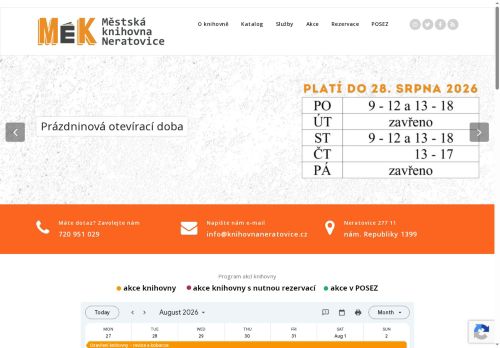 Zobrazit webové stránky Městská knihovna Neratovice