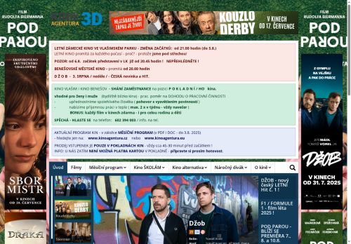 Zobrazit webové stránky 3D kino Benešov