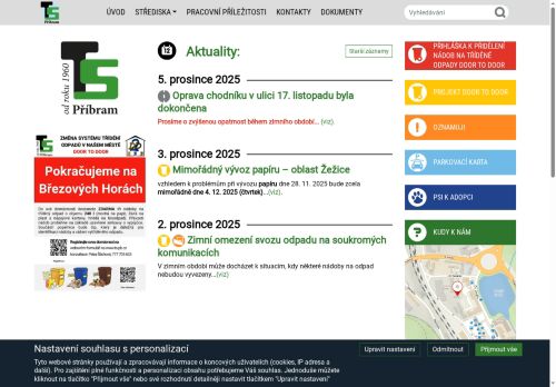 Zobrazit webové stránky Technické služby města Příbrami