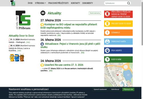 Zobrazit webové stránky Technické služby města Příbrami