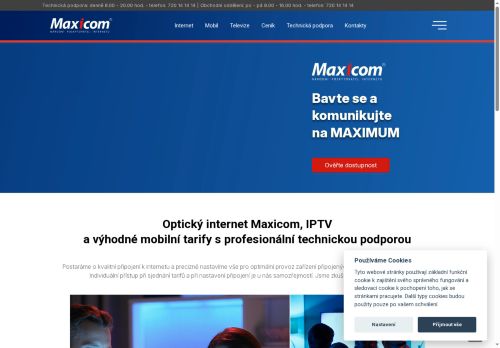 Zobrazit webové stránky Maxicom