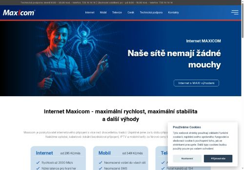 Zobrazit webové stránky Maxicom