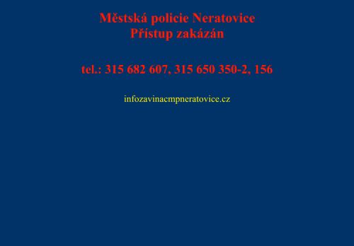 Zobrazit webové stránky Městská policie Neratovice