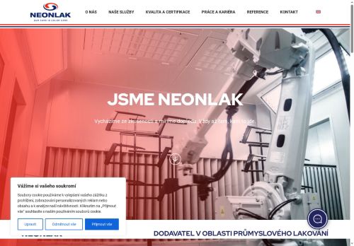 Webové stránky NEONLAK spol. s r.o., Mladá Boleslav