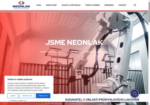 Webové stránky NEONLAK spol. s r.o., Mladá Boleslav