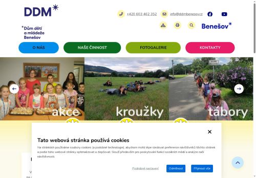 Zobrazit webové stránky Dům dětí a mládeže Benešov