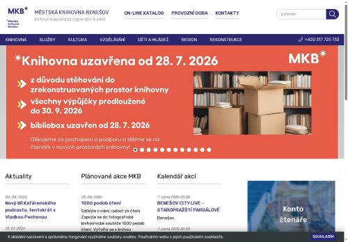 Zobrazit webové stránky Městská knihovna Benešov