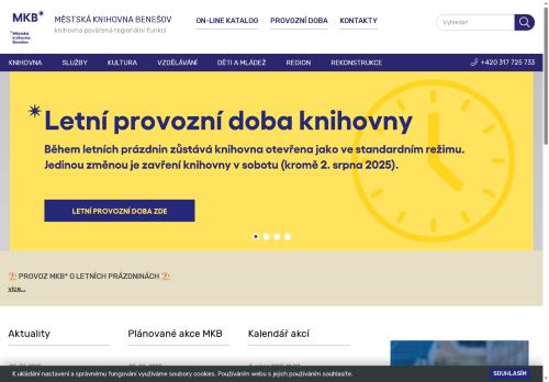 Zobrazit webové stránky Městská knihovna Benešov