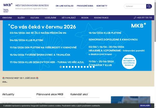 Zobrazit webové stránky Městská knihovna Benešov