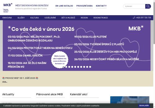 Zobrazit webové stránky Městská knihovna Benešov