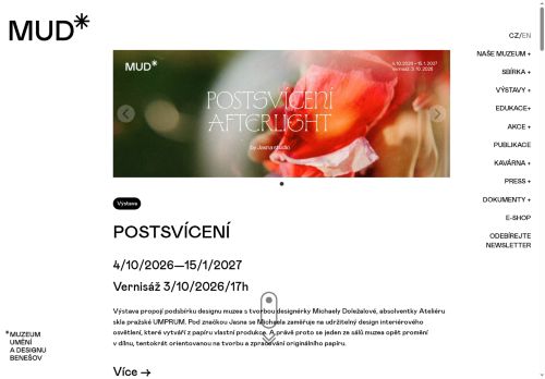Zobrazit webové stránky Muzeum umění a designu Benešov, p. o.