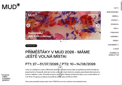 Zobrazit webové stránky Muzeum umění a designu Benešov, p. o.