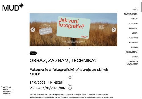 Zobrazit webové stránky Muzeum umění a designu Benešov, p. o.