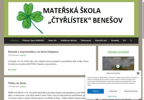 Zobrazit webové stránky Mateřská škola „Čtyřlístek“