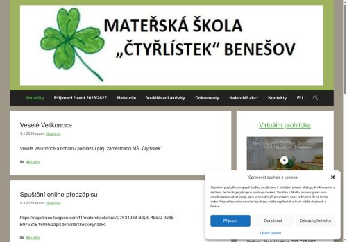 Zobrazit webové stránky Mateřská škola „Čtyřlístek“