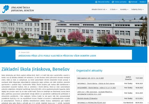 Zobrazit webové stránky ZŠ Benešov, Jiráskova