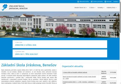 Zobrazit webové stránky ZŠ Benešov, Jiráskova