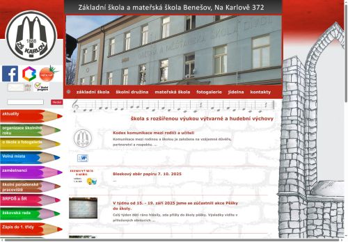 Zobrazit webové stránky Základní škola a mateřská škola Benešov