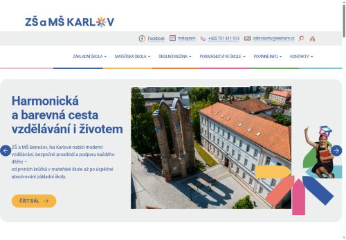 Zobrazit webové stránky Základní škola a mateřská škola Benešov