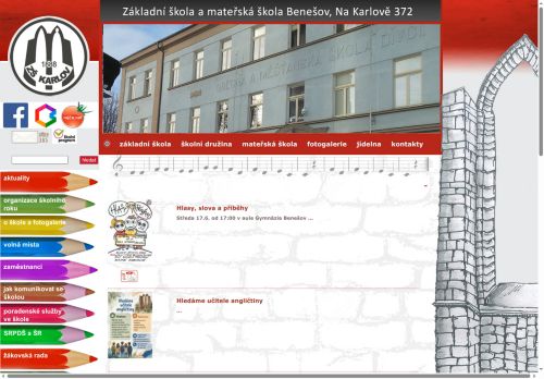 Zobrazit webové stránky Základní škola a mateřská škola Benešov