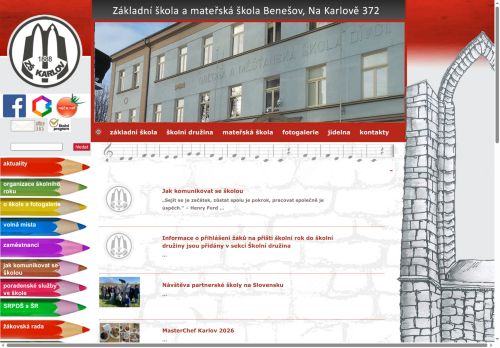 Zobrazit webové stránky Základní škola a mateřská škola Benešov