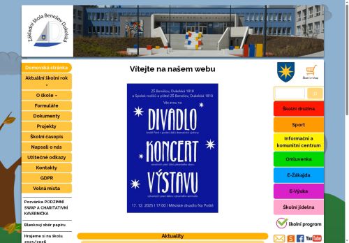 Zobrazit webové stránky Základní škola Benešov