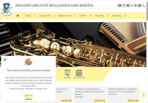 Zobrazit webové stránky Základní umělecká škola Josefa Suka